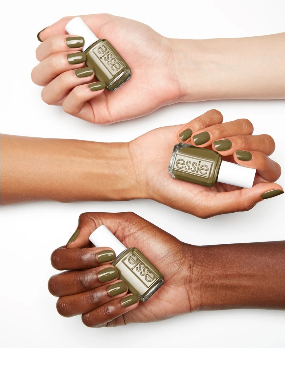 Essie Toad You So - Olive Green Cream Shade
